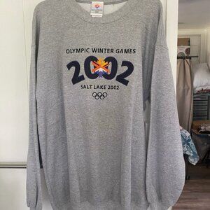 Vintage NEW 2002 SLC Utah Winter Olympics Long Sleeve Sweater Pullover Large
